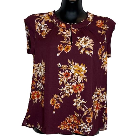 Daniel Rainn Floral Print Sleeveless Blouse - Size PS - Picture 1 of 6